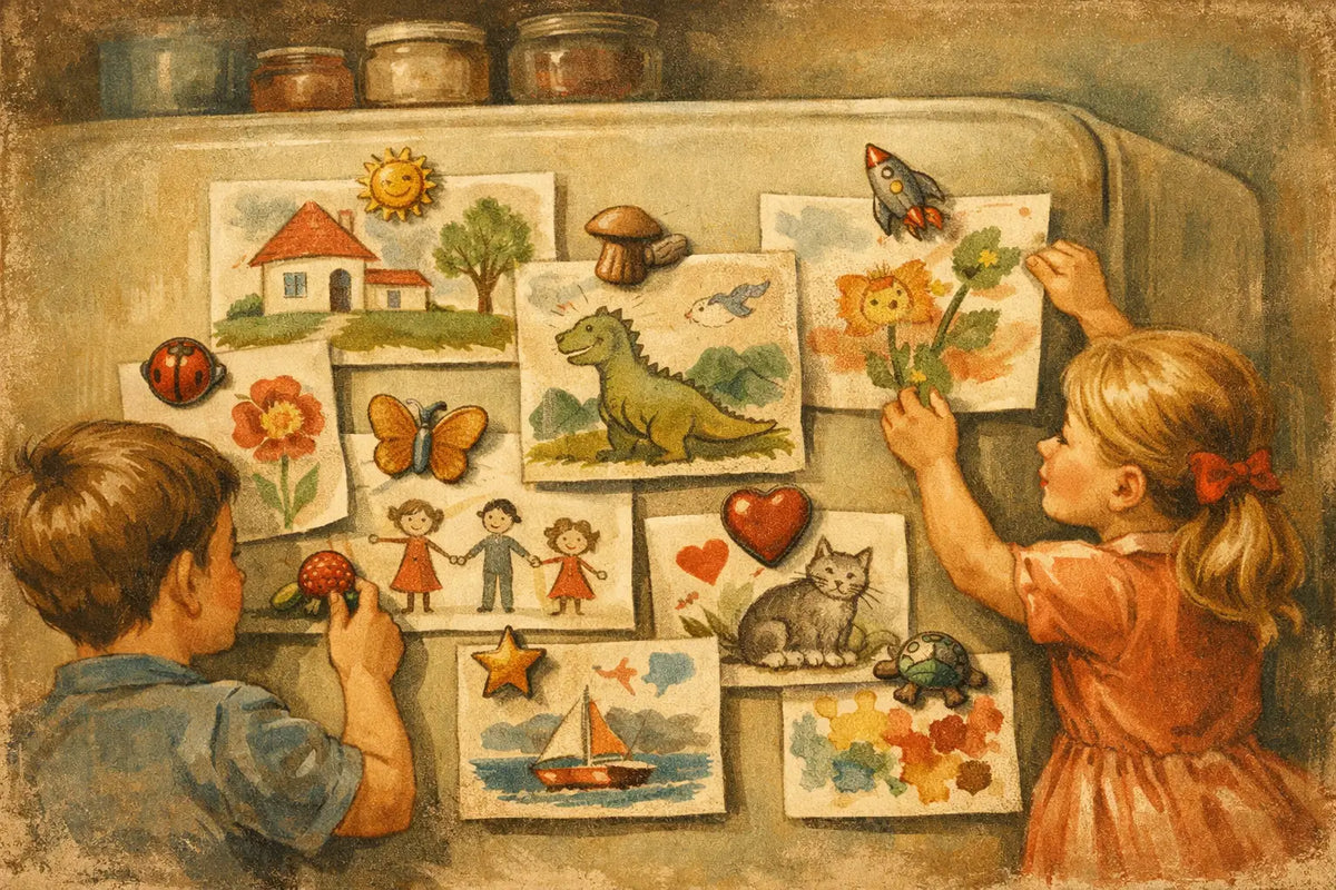 Children's Art Magnets That Keep Little Masterpieces