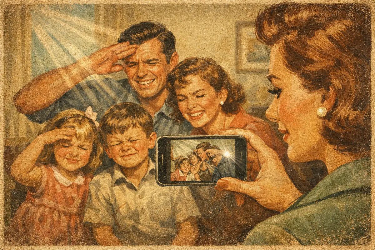 How to Avoid Phone Photo Glare in Family Snaps