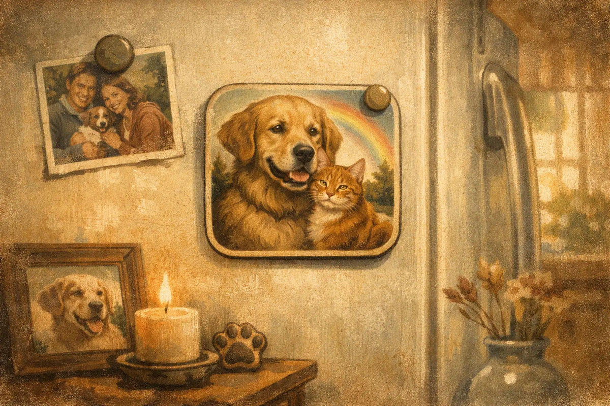 A Pet Memorial Magnet Customer Example That Lasts