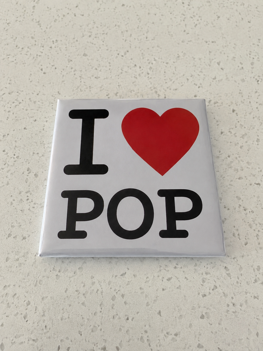 I ❤️ POP Fridge Magnet – Perfect Gift for Grandad