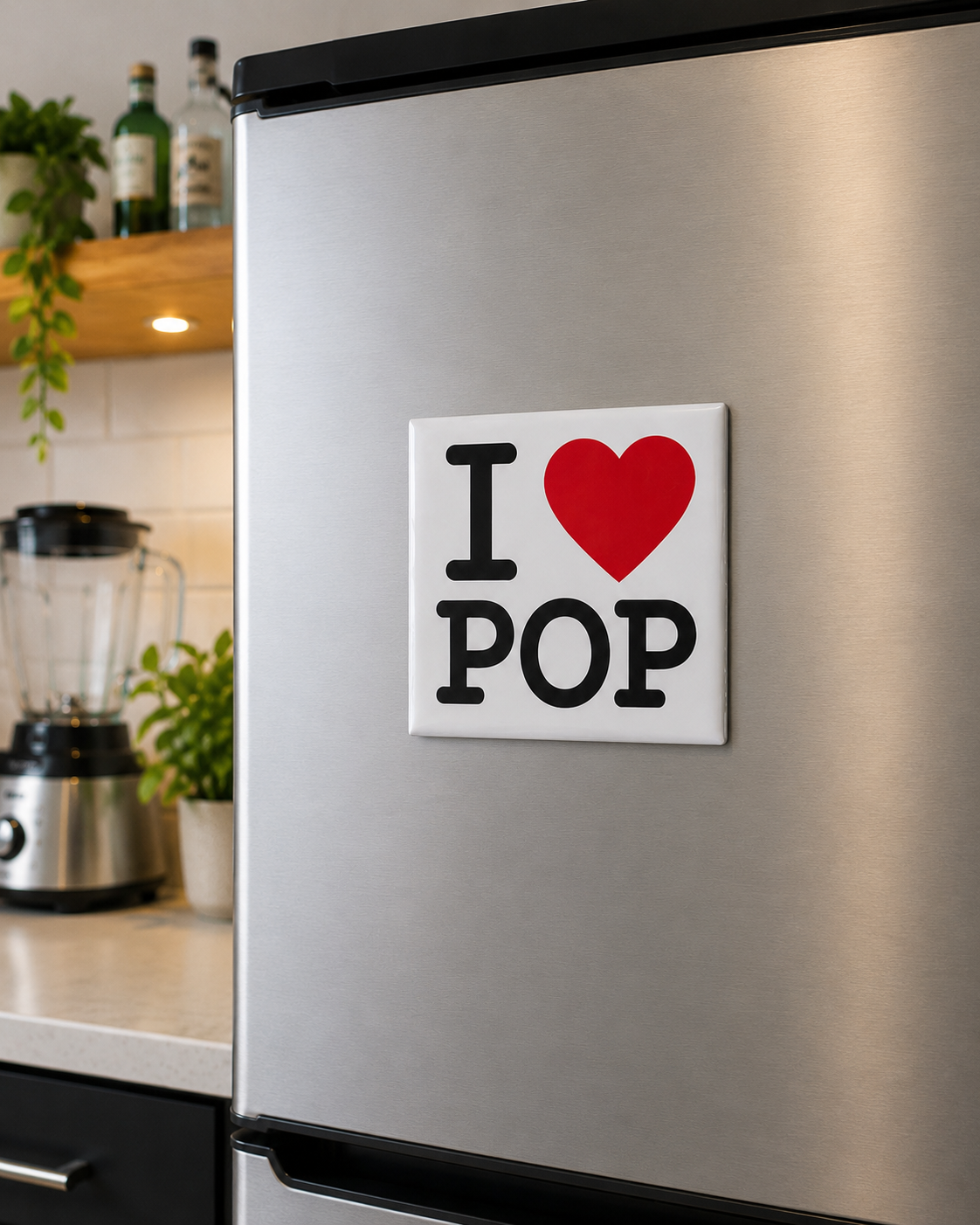 I ❤️ POP Fridge Magnet – Perfect Gift for Grandad
