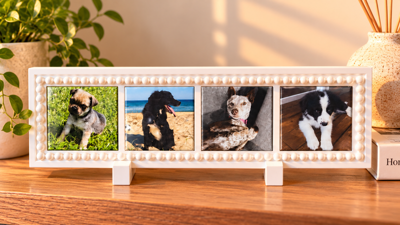 4×1 Personalised Photo Magnet Frame – 50mm Square Magnets