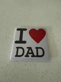 I ❤️ DAD Fridge Magnet – Perfect Gift for Dad