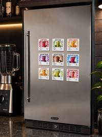 Smoothie Recipe Magnet Set | 9 Healthy Smoothie Fridge Magnets